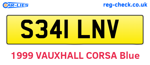 S341LNV are the vehicle registration plates.