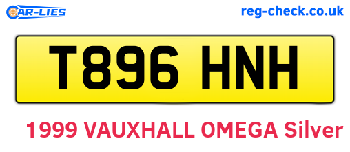 T896HNH are the vehicle registration plates.