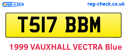 T517BBM are the vehicle registration plates.