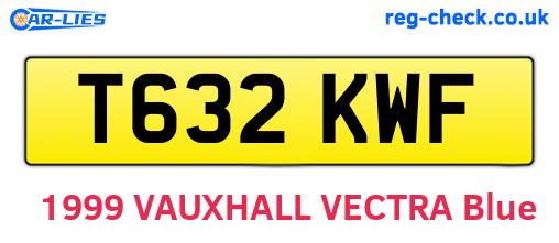T632KWF are the vehicle registration plates.