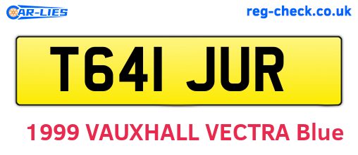 T641JUR are the vehicle registration plates.