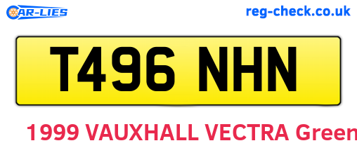T496NHN are the vehicle registration plates.