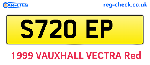 S72OEP are the vehicle registration plates.