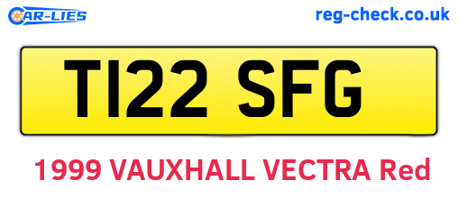 T122SFG are the vehicle registration plates.
