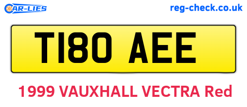 T180AEE are the vehicle registration plates.