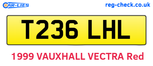 T236LHL are the vehicle registration plates.