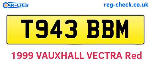 T943BBM are the vehicle registration plates.