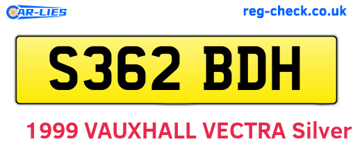 S362BDH are the vehicle registration plates.