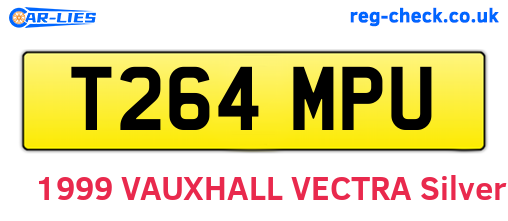 T264MPU are the vehicle registration plates.