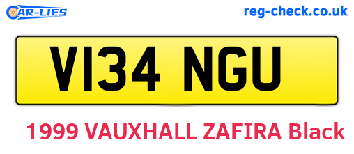 V134NGU are the vehicle registration plates.