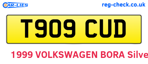 T909CUD are the vehicle registration plates.
