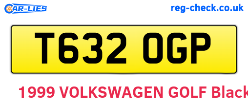 T632OGP are the vehicle registration plates.
