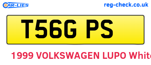 T56GPS are the vehicle registration plates.