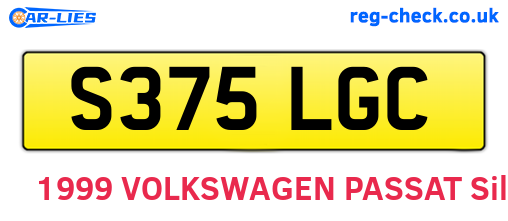 S375LGC are the vehicle registration plates.