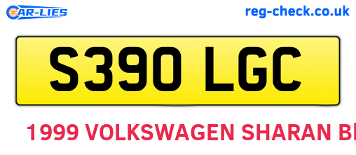 S390LGC are the vehicle registration plates.