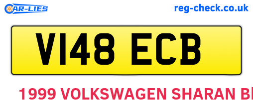 V148ECB are the vehicle registration plates.