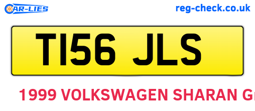 T156JLS are the vehicle registration plates.