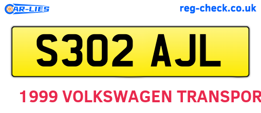 S302AJL are the vehicle registration plates.