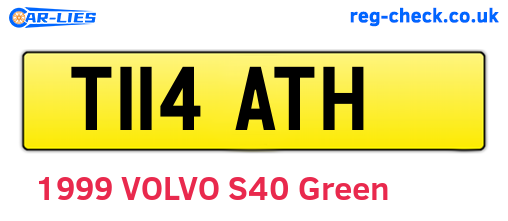 T114ATH are the vehicle registration plates.