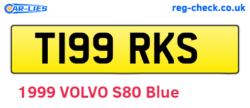 T199RKS are the vehicle registration plates.