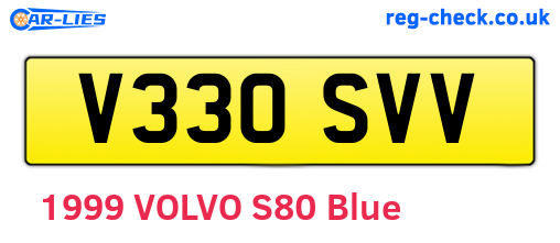 V330SVV are the vehicle registration plates.