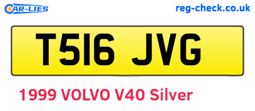 T516JVG are the vehicle registration plates.