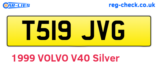 T519JVG are the vehicle registration plates.