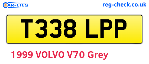 T338LPP are the vehicle registration plates.