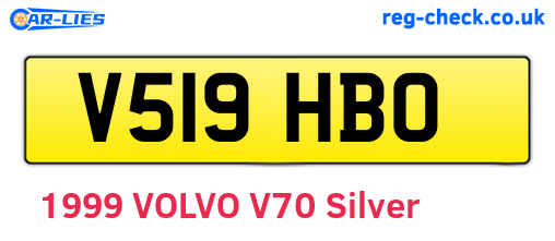 V519HBO are the vehicle registration plates.