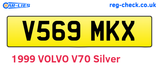 V569MKX are the vehicle registration plates.