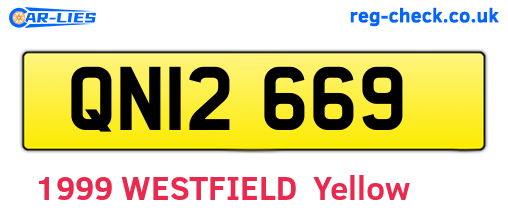 QNI2669 are the vehicle registration plates.