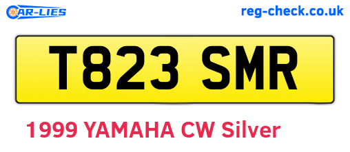 T823SMR are the vehicle registration plates.