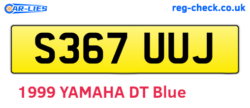 S367UUJ are the vehicle registration plates.