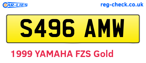 S496AMW are the vehicle registration plates.