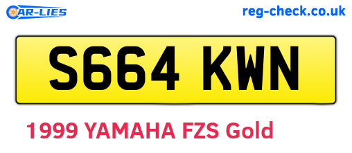 S664KWN are the vehicle registration plates.