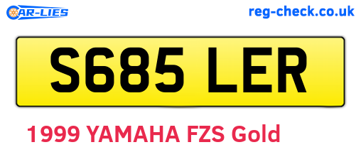 S685LER are the vehicle registration plates.