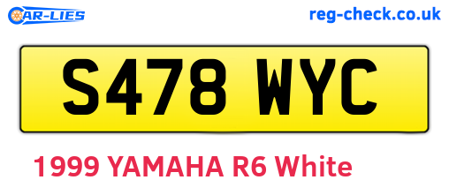 S478WYC are the vehicle registration plates.