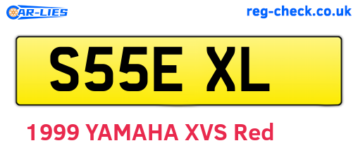 S55EXL are the vehicle registration plates.
