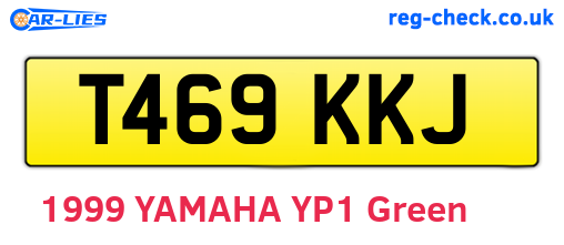 T469KKJ are the vehicle registration plates.