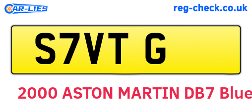 S7VTG are the vehicle registration plates.