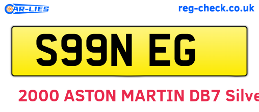S99NEG are the vehicle registration plates.