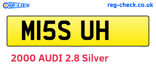 M15SUH are the vehicle registration plates.