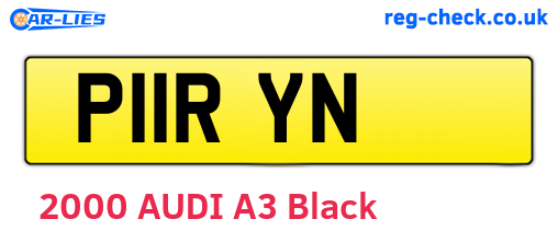 P11RYN are the vehicle registration plates.