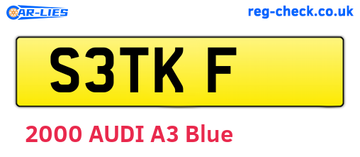 S3TKF are the vehicle registration plates.