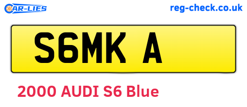 S6MKA are the vehicle registration plates.