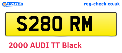 S28ORM are the vehicle registration plates.