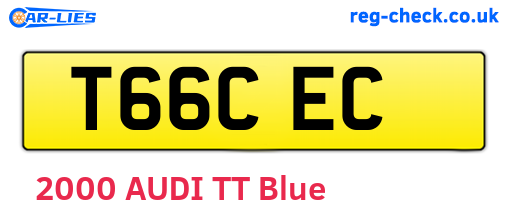 T66CEC are the vehicle registration plates.