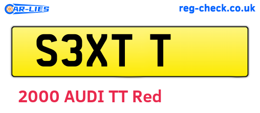 S3XTT are the vehicle registration plates.
