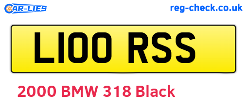 L100RSS are the vehicle registration plates.