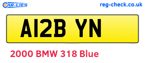 A12BYN are the vehicle registration plates.